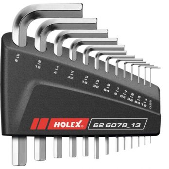 Holex 13 piece imperial allen key set