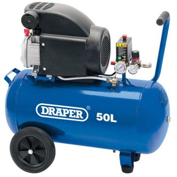 Draper direct drive oiled 50ltr 1.5kva Compressor