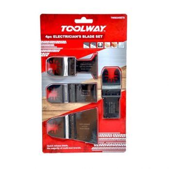 Toolway 4pce Electricians Multitool blade set