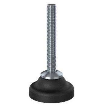M10x70 Stainless levelling foot 50mm plastic base 350kg