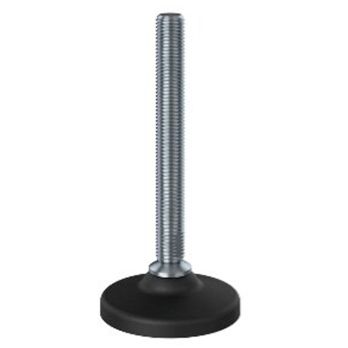 M16x150 Stainless levelling foot 80mm plastic base 1000kg