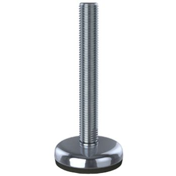M8x70 Stainless levelling foot 40mm stainless base 350kg