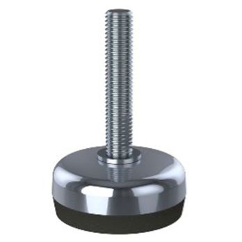 M12x100 Stainless levelling foot 50mm stainless base 400kg