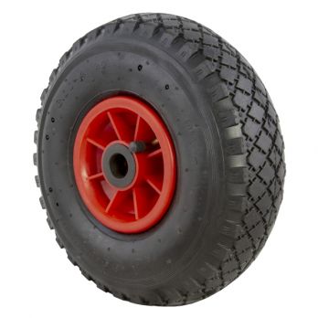 250mm plastic centred trolley wheel 25mm bore with bearing
