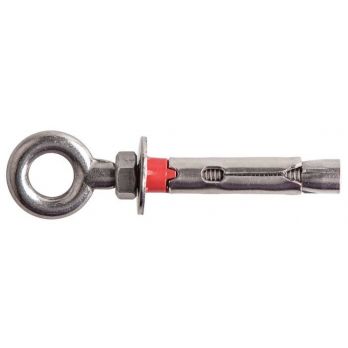 Stainless sleeve anchor with eye